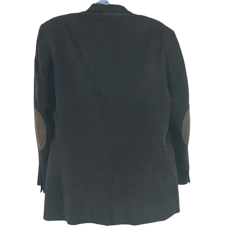 Lauren Ralph Lauren‎ Corduroy Blazer Mens 44L Brown Elbow Patches Dark Academia